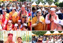 मुख्यमंत्री आवास में पारंपरिक उल्लास के साथआयोजित हुआ होली मिलन समारोह।