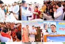 मुख्यमंत्री ने ऋषिकेश से चार धाम जाने वाली बसों को हरी झंडी दिखाकर किया रवाना।