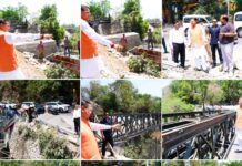 मुख्यमंत्री श्री पुष्कर सिंह धामी ने मंगलवार को मसूरी रोड स्थित शिव मंदिर के निर्माणाधीन पुल का स्थलीय निरीक्षण किया।