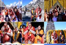 बाबा केदारनाथ के कपाट खुलने पर केदारनाथ धाम पहुंचे मुख्यमंत्री पुष्कर सिंह धामी, प्रदेश की सुख-समृद्धि की कामना की।