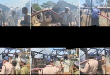 सहसपुर में गुर्जरों के डरों एवं दुधारू मवेशियों के तबेलों में लगी आग को अग्निशमन पुलिस टीम द्वारा की गई त्वरित कार्रवाई से बुझी आग साथ ही किसी व्यक्ति एवं पशुओं की नहीं हुई हानि।