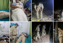 लूट की सूचना पर SHO पुलिस टीम संग पहुंचे घटनास्थल,, क्रॉस फायरिंग में sho घायल एक बदमाश ढेर बाकी फरार ।
