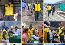 विपरीत परिस्थितियों में भी सैकड़ों श्रद्धालुओं को जीवनदायिनी एवं राहत पहुंचती sdrf।