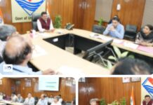 अंडरग्राउण्ड केबलिंग को लेकर ऊर्जा विभाग एवं जिलाधिकारी देहरादून के साथ मुख्य सचिव आनंद वर्धन में की बैठक।