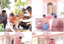 “एक पेड़ मां के नाम” अभियान के तहत पौधरोपण एवं स्वच्छता का संदेश।