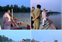 मुख्यमंत्री पुष्कर सिंह धामी ने खटीमा के लोहियाहेड वाटर बाईपास का किया स्थलीय निरीक्षण।