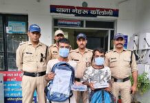 थाना नेहरू कॉलोनी में हुई नकबजनी की घटना में घटना को अंजाम देने वाले 02 गैंगस्टर अभियुक्त आये दून पुलिस की गिरफ्त में।