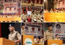 आगामी कावंड मेला -2026″ के दृष्टिगत अपर पुलिस महानिदेशक स्तर के अधिकारी ने जनपद देहरादून, टिहरी व पौडी में कांवड मेले में नियुक्त पुलिस बल को किया ब्रीफ।