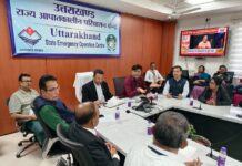 उत्तराखण्ड के आपदा प्रबंधन माॅडल से रूबरू हुए श्रीलंका के अधिकारी।