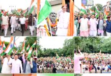 मुख्यमंत्री ने हर घर तिरंगा यात्रा कार्यक्रम में किया प्रतिभाग।