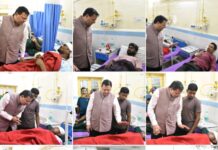 मायापुर (पीपलकोटी) घटना में घायल श्रमिकों से मिले मुख्यमंत्री, जिला अस्पताल में जाना कुशलक्षेम।