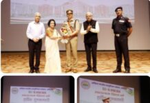 एम्स ऋषिकेश परिसर में हुई चोरी का पर्दाफाश करने पर पुलिस टीम को मिला सम्मान।