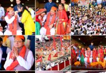 देवीधुरा में फलों-फूलों से बरसी बग्वाल, ऐतिहासिक पाषाण युद्ध के साक्षी बने लाखों श्रद्धालु।