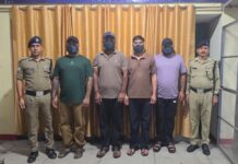 युवक पर चाकू से जानलेवा हमला करने वाले 04 अभियुक्तो को पुलिस ने किया गिरफ्तार।