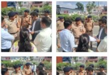 दिल्ली देहरादून राजमार्ग पर लगातार हो रही दुर्घटना पर रोक हेतु जिलाधिकारी एवं वरिष्ठ पुलिस अधीक्षक ने किया निरीक्षण।