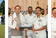 माउंट मुकुट ईस्ट का ऐतिहासिक आरोहण कर लौटे भारतीय तटरक्षक बल एवं एचएमआई के संयुक्त अभियान दल का मुख्यमंत्री ने किया फ्लैग-इन।