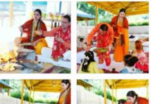 मुख्यमंत्री ने शारदीय नवरात्रि की महानवमी पर किया हवन एवं कन्या पूजन।