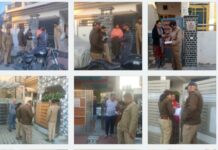 बसंत विहार क्षेत्र में पुलिस ने चलाया सत्यापन अभियान।